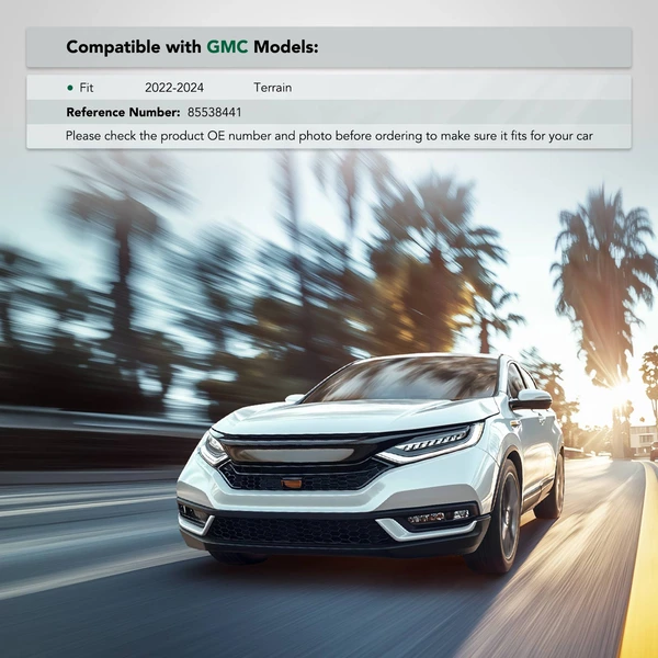 Front Passenger Plastic Bumper Grille Bumper Molding for 2022-2024 GMC Terrain