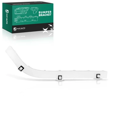 Rear Passenger White Plastic Bumper Bracket