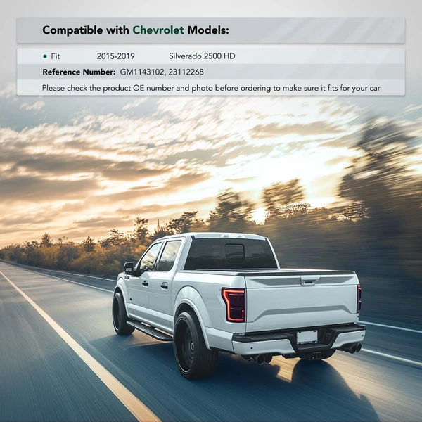 Rear Passenger Steel Bumper Bracket for Chevy Silverado 2500 HD 2015-2019