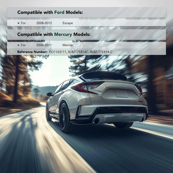 Rear Passenger Plastic Bumper Retainer for 2008-2011 Mercury Mariner