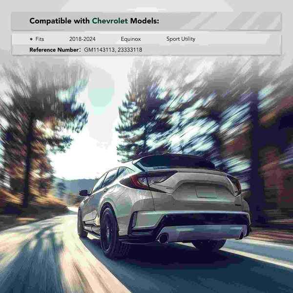 Rear Passenger Plastic Bumper Bracket Brace for 2018-2024 Chevrolet Equinox