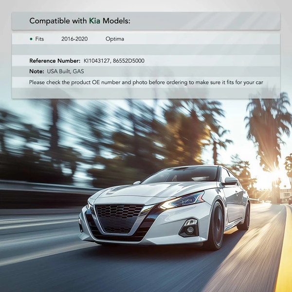 Front Passenger Plastic Bumper Cover Bracket for Kia Optima 2016-2020 USA Built