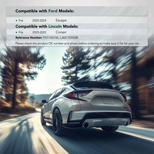 Rear Passenger Inner Bumper Cover Support for 2020-2022 Lincoln Corsair