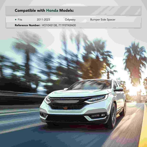 Front Passenger Plastic Bumper Cover Support Bracket for Honda Odyssey 2011-2023