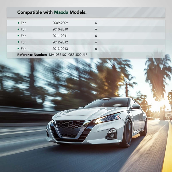 Front Driver Plastic Bumper Retainer for 2009-2013 Mazda 6