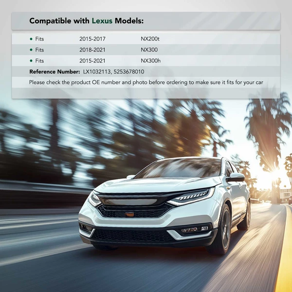 Front Driver POM Plastic Bumper Cover Retainer for 2015-2021 Lexus NX300h