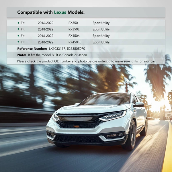 Front Passenger Plastic Bumper Cover Retainer for Lexus RX350 RX450h 2016-2022 RX350L