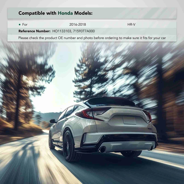 Rear Passenger Plastic Bumper Cover Retainer for Honda HR-V 2016-2018 SUV