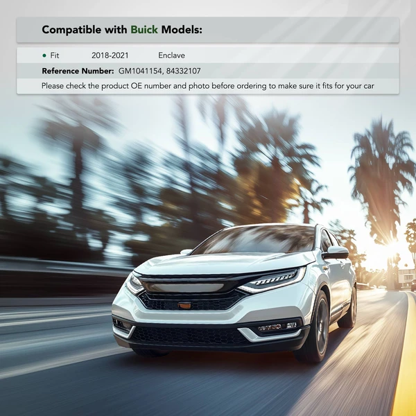 Front Steel Bumper Retainer Face Bar Support Bracket for 2018-2021 Buick Enclave