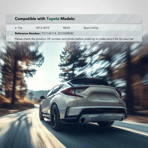 Rear Driver Plastic Bumper Bracket for 2013-2015 Toyota RAV4