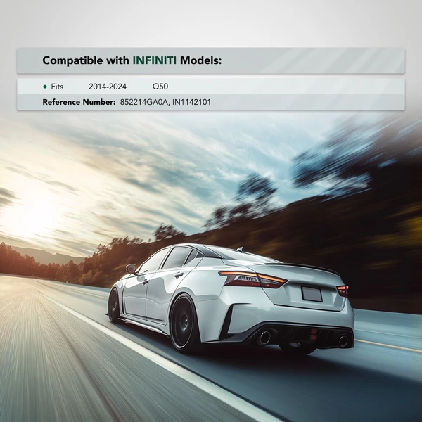 Rear Driver Lower Plastic Bumper Cover Bracket for 2014-2024 INFINITI Q50