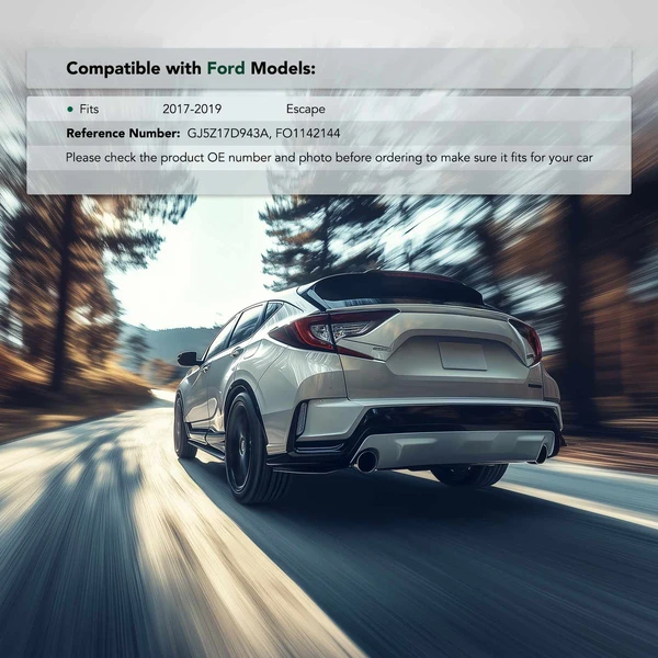 Rear Driver Upper Plastic Bumper Cover Support for Ford Escape 2017-2019