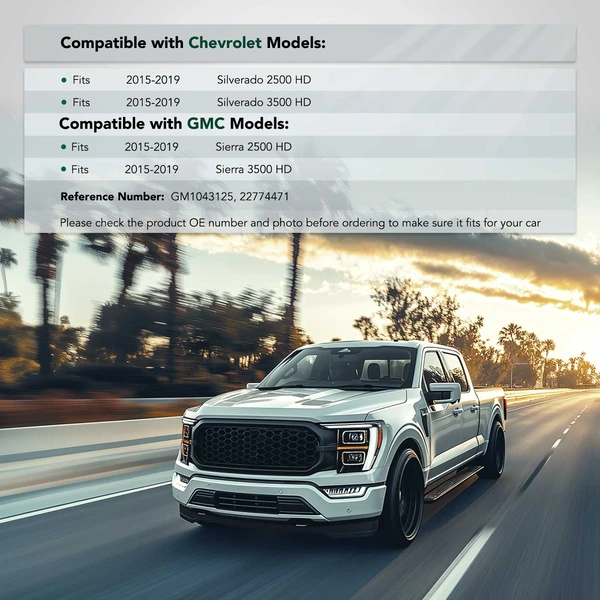 Front Passenger Bumper Bracket for Chevy Silverado 2500 HD 3500 HD 2015-2019