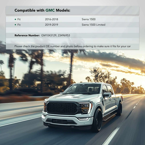 Front Passenger Upper Plastic Bumper Bracket for 2019 GMC Sierra 1500 Limited