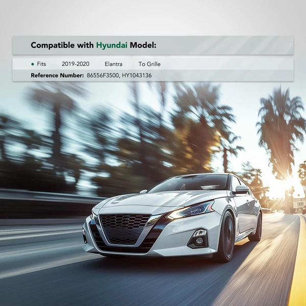 Front Passenger Upper Polypropylene Bumper Cover Support for Hyundai Elantra