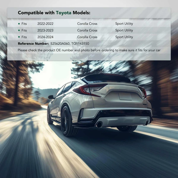 Rear Passenger Upper Plastic Bumper Cover Retainer for 2022-2024 Toyota Corolla Cross