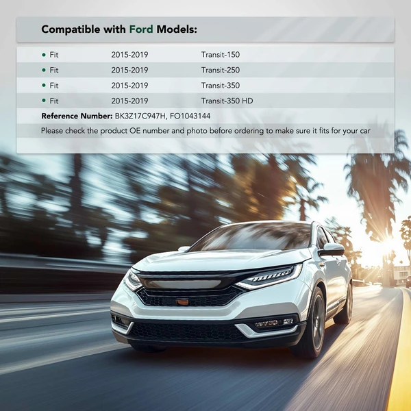 Front Passenger Lower Plastic Bumper Bracket for 2015-2019 Ford Transit-250