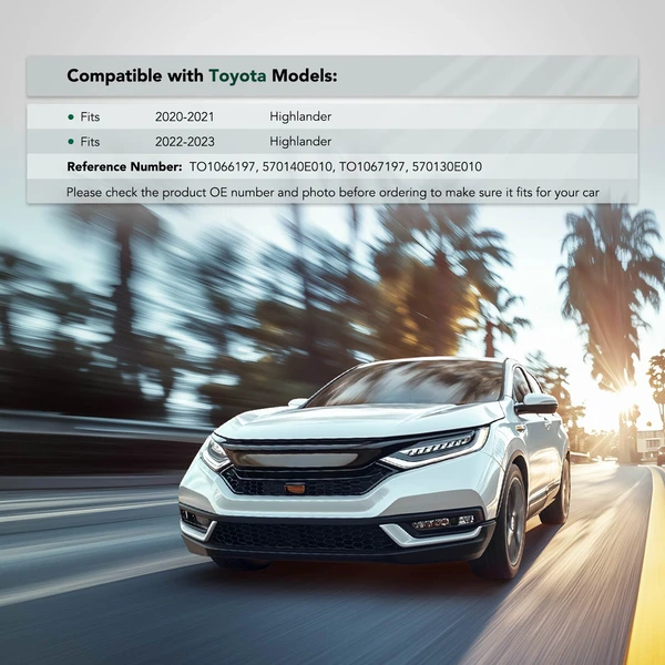 2 Pcs Front Driver & Passenger Bumper Bracket for 2020-2023 Toyota Highlander