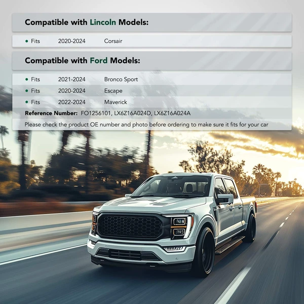 Front Passenger Steel Bumper Bracket for 2022-2024 Ford Maverick