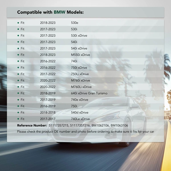 2 Pcs Front Aluminum Bumper Face Bar Bracket Retainer Mounting Brace for BMW G30