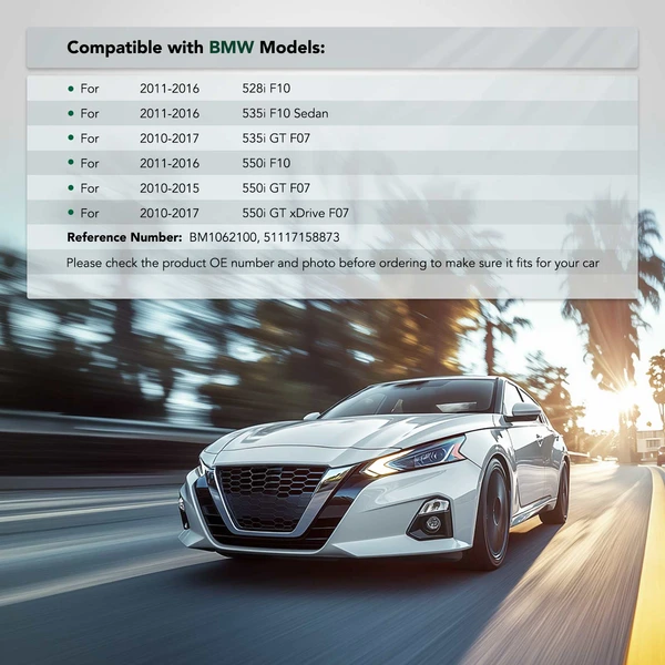 Front Driver Lower Aluminum Bumper Bracket Lower Brace for BMW F07 F10 535i