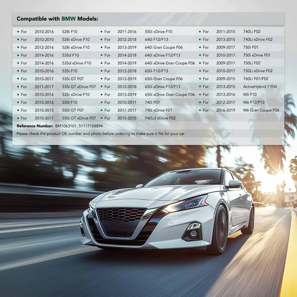 Front Passenger Steel Bumper Bracket for BMW F01 F02 F04 F06 F07 F10 F12 F13 535i