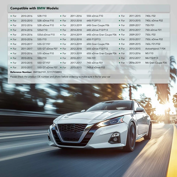 Front Driver Aluminum Bumper Bracket for BMW F01 F02 F04 F06 F07 F10 F12 F13 528i