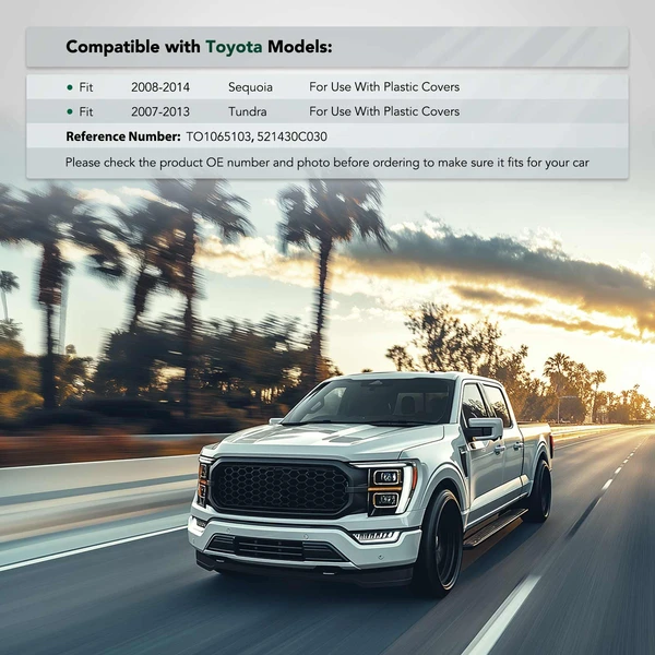 Front Driver or Passenger Steel Bumper Bracket for Toyota Tundra 07-13 Sequoia 08-14