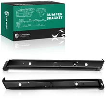 2 Pcs Front Driver & Passenger Outer Steel Bumper Brackets for 1994-2002 Dodge Ram 2500