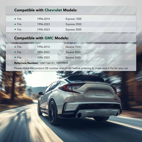 Rear Driver Bumper Bracket for 1996-2023 GMC Savana 3500