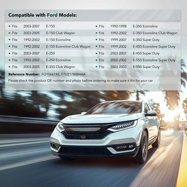 Front Driver Steel Bumper Mounting Bracket for 1992-2002 Ford E-150 Econoline Club Wagon