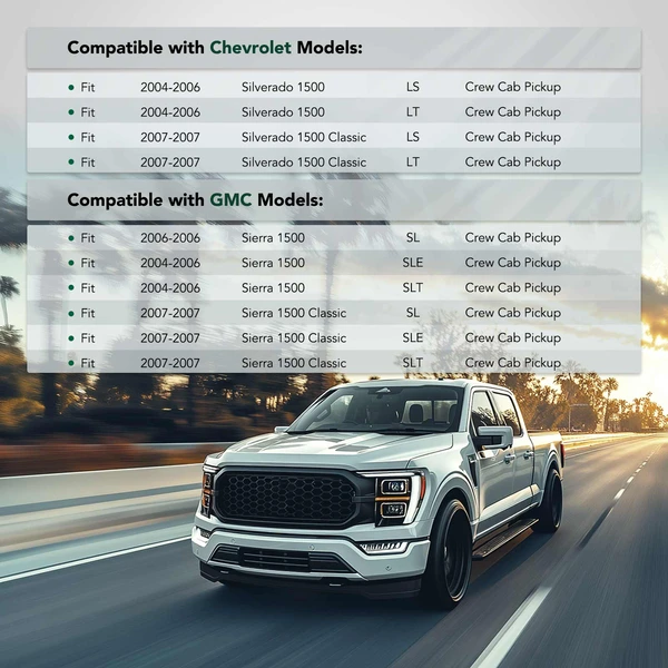 Front Driver Outer Steel Bumper Bar Brace for 2007 Chevrolet Silverado 1500 Classic