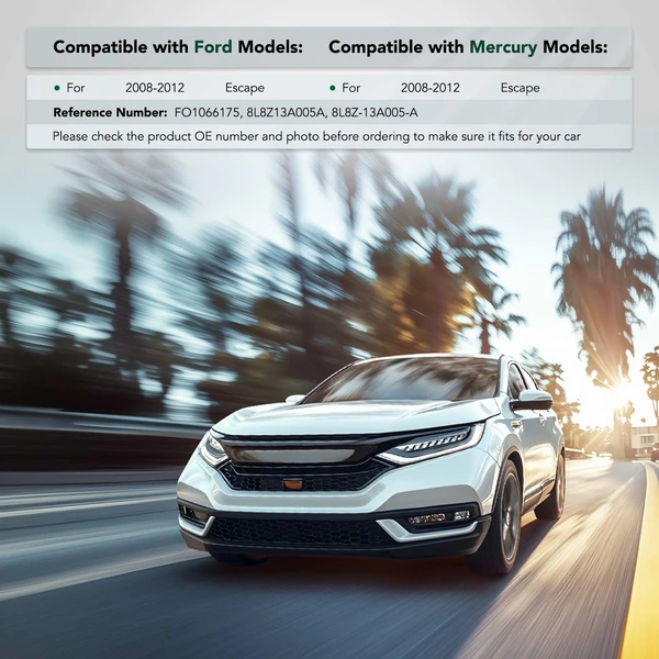 Front Driver Steel Bumper Mounting Bracket for Ford Escape 2008-2012 Mercury Mariner