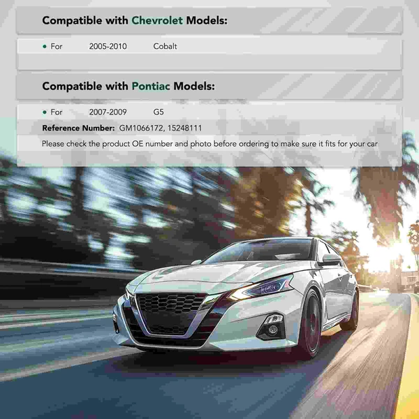 Front Driver Lower Plastic Lower Bumper Bracket for 2007-2009 Pontiac G5