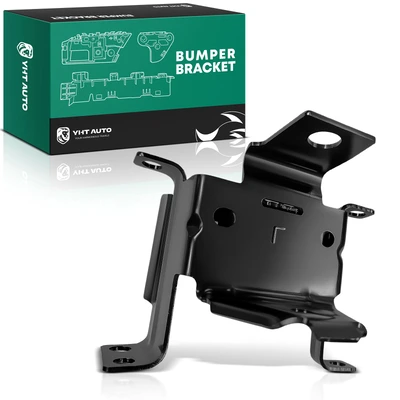 Front Driver Steel Black Bumper Bracket