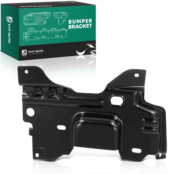 Front Driver Bumper Mounting Plate Brackets Steel for Ford F-150 2009-2014