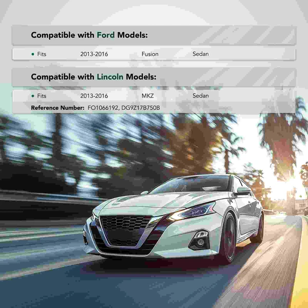 Front Driver Steel Bumper Mounting Bracket for 2013-2016 Ford Fusion