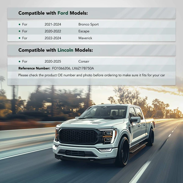 Front Driver Steel Bumper Bracket for 2022-2024 Ford Maverick