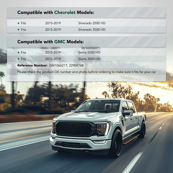 Front Driver or Passenger Bumper Bracket for Chevy Silverado 2500 HD 3500 HD 2015-2019 GMC Sierra