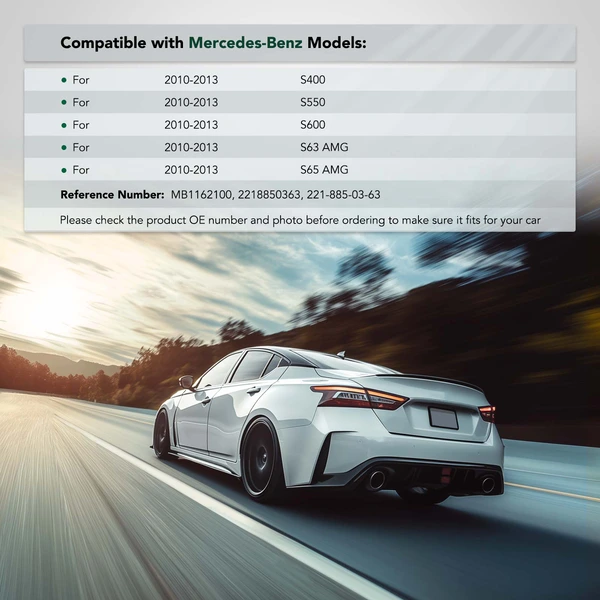 Rear Driver Plastic Bumper Retainer for Mercedes-Benz S400 S550 S63 AMG 2010-2013