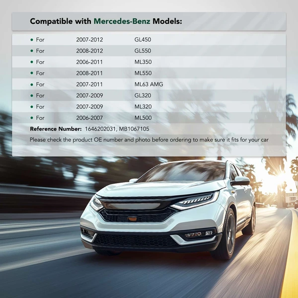 Front Passenger Steel Bumper Bracket for Mercedes-Benz X164 2007-2012 W164 2006-2011