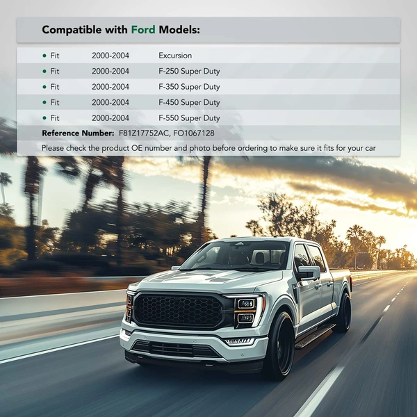 Front Passenger Steel Bumper Bracket Face Bar for 2000-2004 Ford Excursion