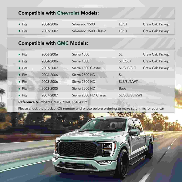 Front Passenger Outer Steel Bumper Bar Brace for 2007 Chevrolet Silverado 1500 Classic