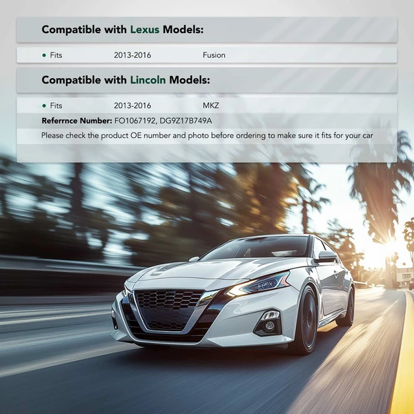 Front Passenger Steel Bumper Mounting Bracket for Ford Fusion Lincoln 2013-2016