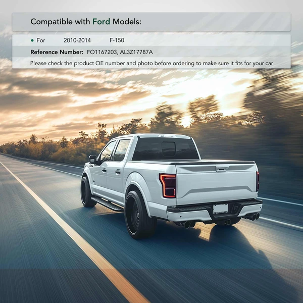 Rear Passenger Steel Bumper Bracket for 2010-2014 Ford F-150