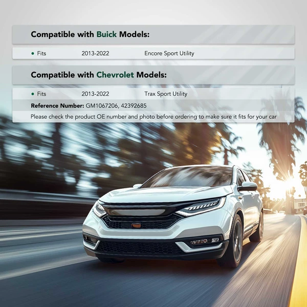 Front Passenger Steel Bumper Impact Bar Bracket for Buick Encore Chevrolet Trax