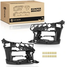 2 Pcs Front Plastic Bumper Cover Support