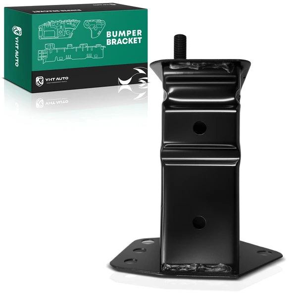 Front Driver Black Steel Bumper Bracket for Lexus GX470 2003-2009