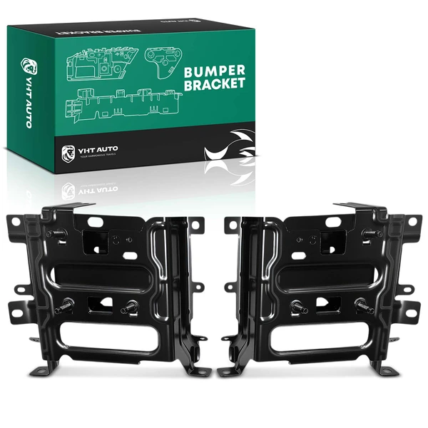 2 Pcs Front Steel Bumper Bracket for 2013-2018 Ram 1500