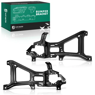 2 Pcs Front Driver & Passenger Steel Bumper Bracket